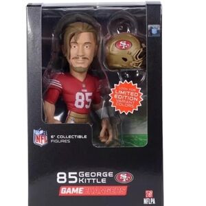GEORGE KITTLE SAN FRANCISCO 49ERS NFL GAME CHANGERS 6" Figure DAMAGED BOX SALE